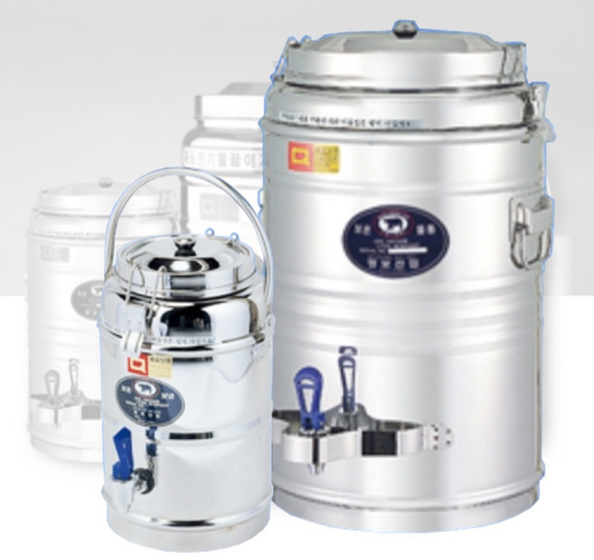 명보산업 스텐 보온물통 (전기x) 40호