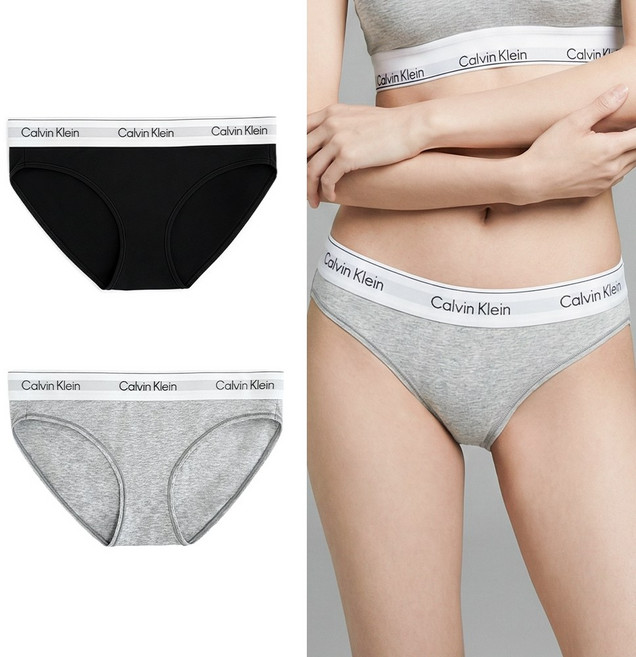 [전국무료배송] 캘빈클라인 여성 언더웨어 아이콘 코튼 모달 비키니 팬티 단품