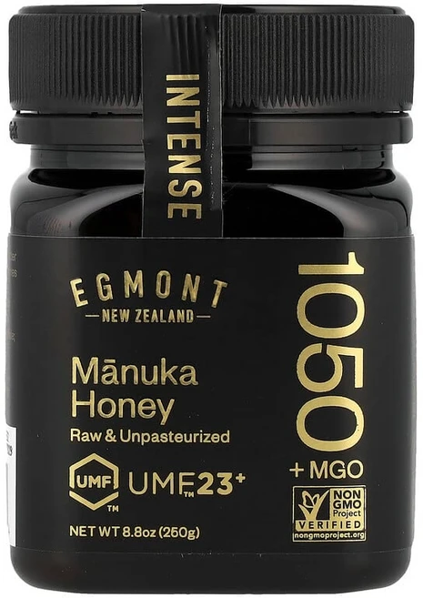 Egmont Honey 마누카 꿀 무가공 및 비살균 UMF™ 23+ MGO+ 1050 250g(8.8oz) EGM-93026, 250g - 쿠팡