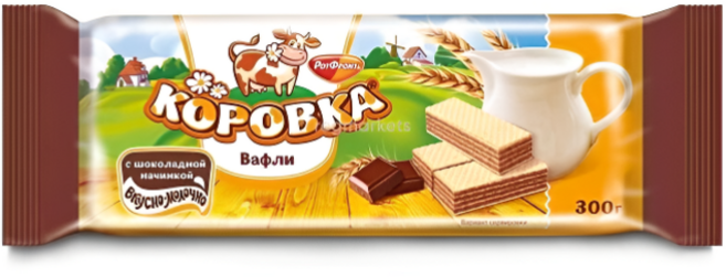 초콜릿 와플 코로브카 로트프론트, 300g, 1개