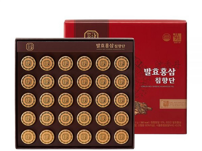한삼인 발효홍삼 침향단 3.75g 30환, 1개, 112.5g