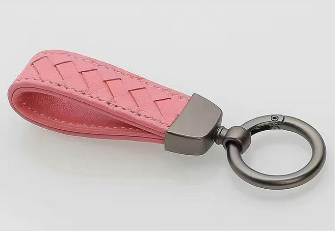 오세르앙 차량용 양가죽 키링 열쇠고리, 핑크