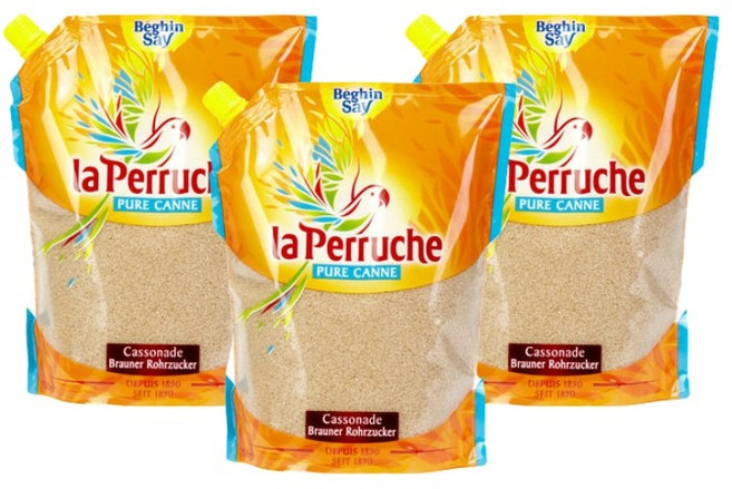 라빠르쉐 앵무새 설탕 비정제 가루 브라운 슈가 750g 3개