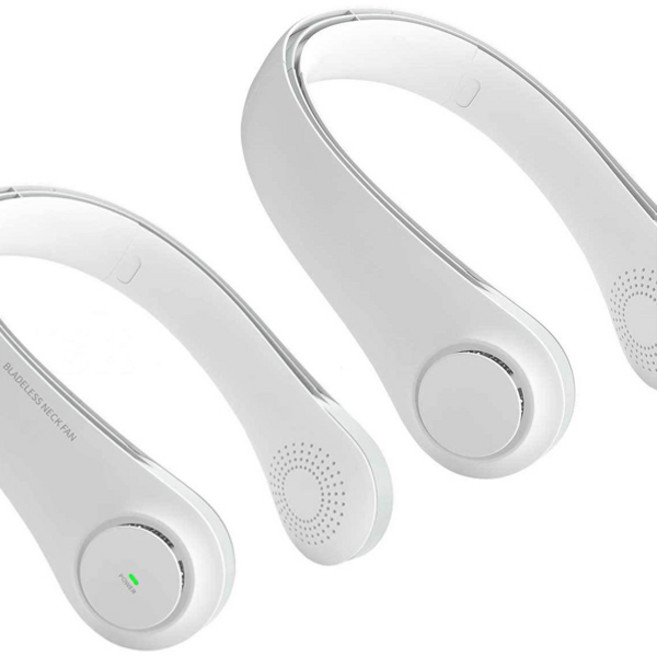 위너리스 1+1 KC인증 국내 넥밴드 목 선풍기 넥풍기 목걸이선풍기, F12 (화이트 1+1)