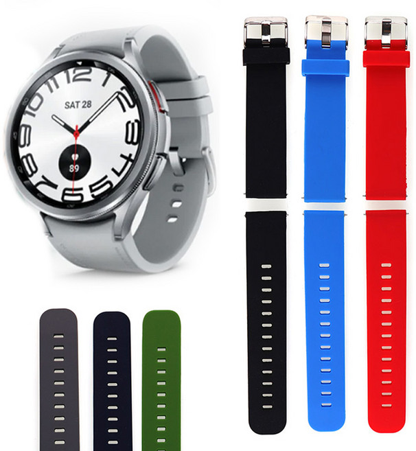 SMR960 갤럭시워치6 47mm 스트랩 컬러 우레탄 시계줄 호환, 05.AMZUR05GN20 그린