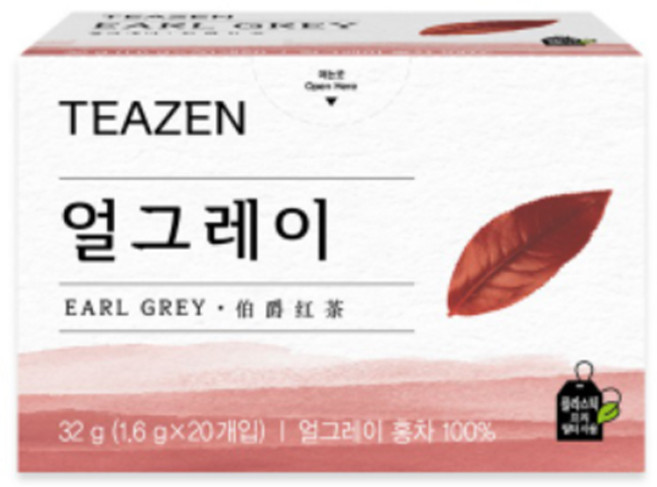 티젠 얼그레이 홍차, 1.6g, 20개입, 1개