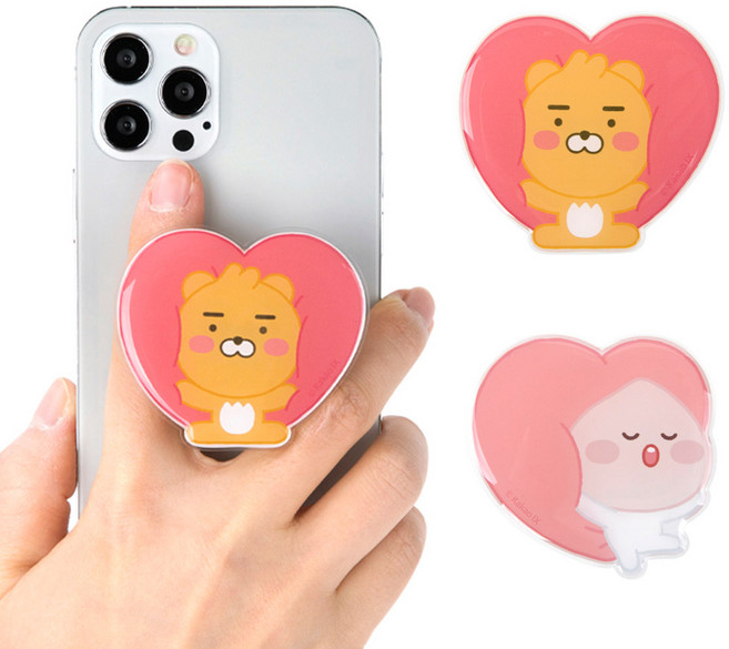 카카오 리틀프렌즈 스윗하트 빅쿠션 스탠드 톡, 1개, 리틀라이언