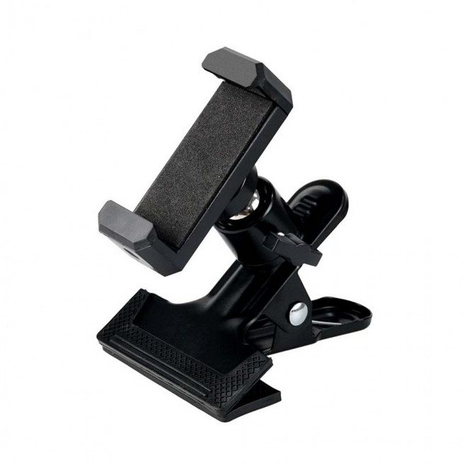 스마트폰 거치대 탁상 고정 집게 360도 자유 회전 볼헤드 책장 유모차 차량, 1개, 상세페이지 참조