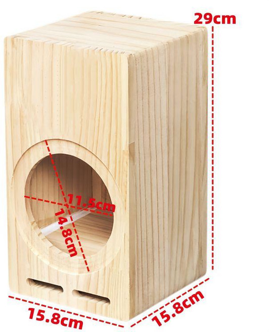 8인치 나무 스피커 다용도 우퍼 캐비닛 빈통 진공관 만들기 앰프용 서브 패시브 우드박스 자작 상장 서브우퍼, 범용, 풀밴드 5인치, 단일 스피커