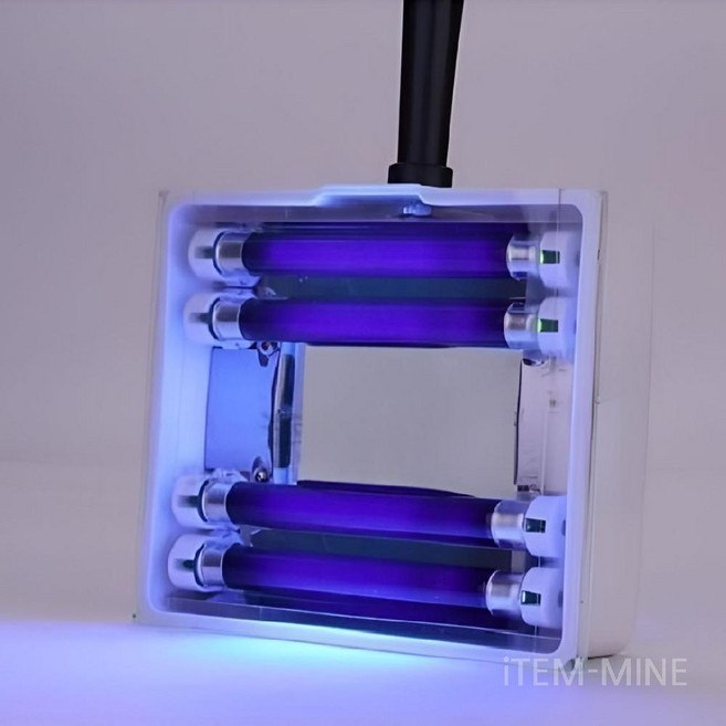 우드등 백반 홈케어 UV LED 피부 램프 검사 반점 가정용 초기 확대경 돋보기형 금은방, 화이트 220V