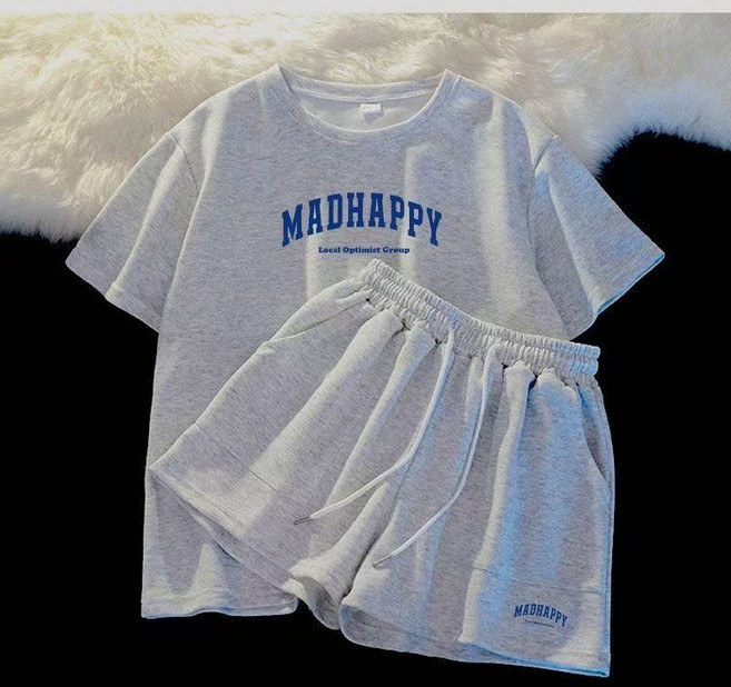 여성 여름 레포츠 세트 패션 와이드 반팔 반바지 투피스 운동복 추리닝 트레이닝 데일리 반팔 셋트