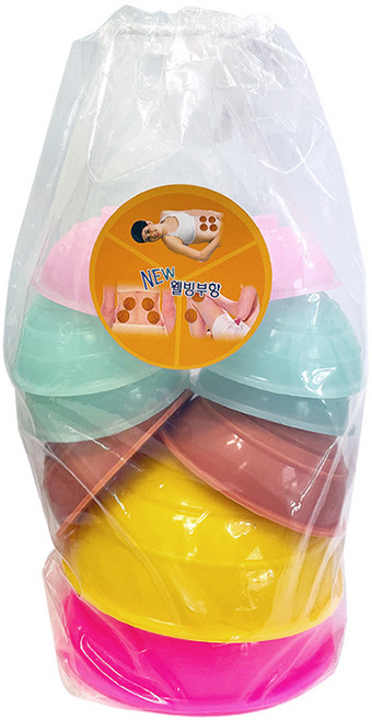 뉴웰빙 실리콘부항 왕혼합형세트 10개입, 1세트