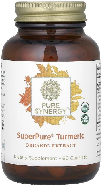 Pure Synergy SuperPure 강황 추출물 캡슐 60정 Synergy (퓨어 시너지), 1개 - 쿠팡