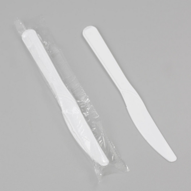 [일용상회]일회용 나이프 CI 167mm 낱개포장(1매커팅) 500개 백색, 1개