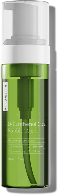 닥터초이스 디판테놀 시카 만능 버블토너 150g AHA BHA PHA LHA 모공 여드름 천연식물성버블 버블팩 피부과 튼살 착색 흉터 아토피 피부과 병원입점, 1개, 150ml