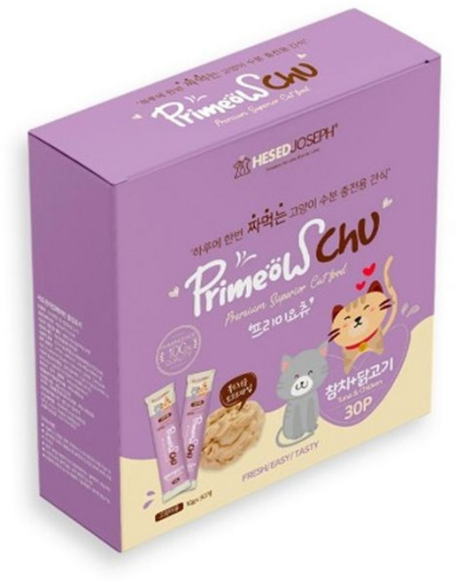 비만묘 저칼로리 체중조절용 츄르 습식간식 습식사료, 30개, 10g, 참치 + 닭고기 혼합맛