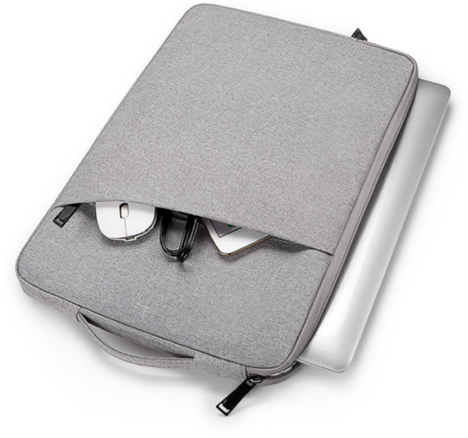 태스코나 베이직 노트북 파우치 맥북 그램 갤럭시북 파우치 가방, 그레이, 1개