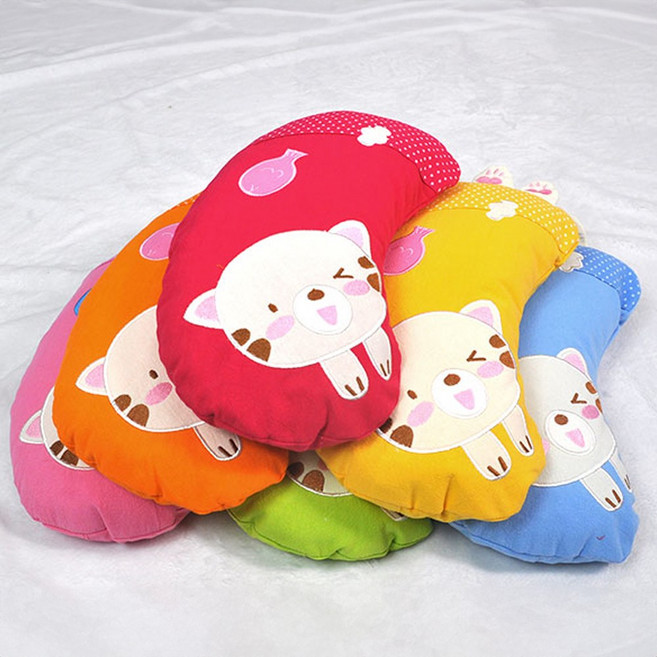 영어유치원 유아 아동 귀여운 고양이 애착 메밀 베개 어린이집 낮잠 통기성 퐁신 꿀잠, 블루