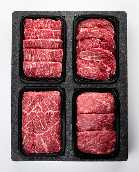 참예우 "명품인증" 한우 선물 세트 프리미엄1호 1.6kg (등심+채끝+장조림+국거리) 선물세트, 1개