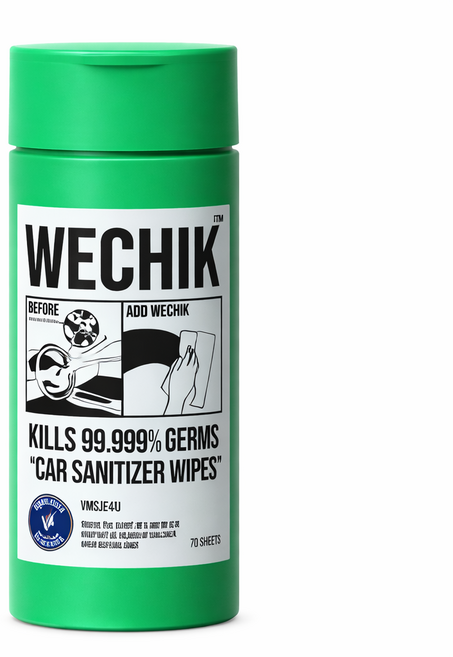 위칙 차량용 살균 소독 티슈, 70개, 1개