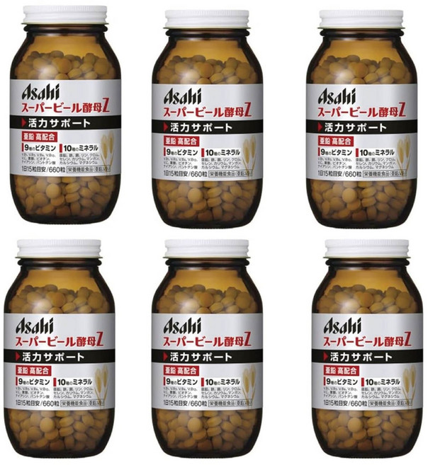 아사히 에비오스 슈퍼 맥주 효모Z 660정, 6개