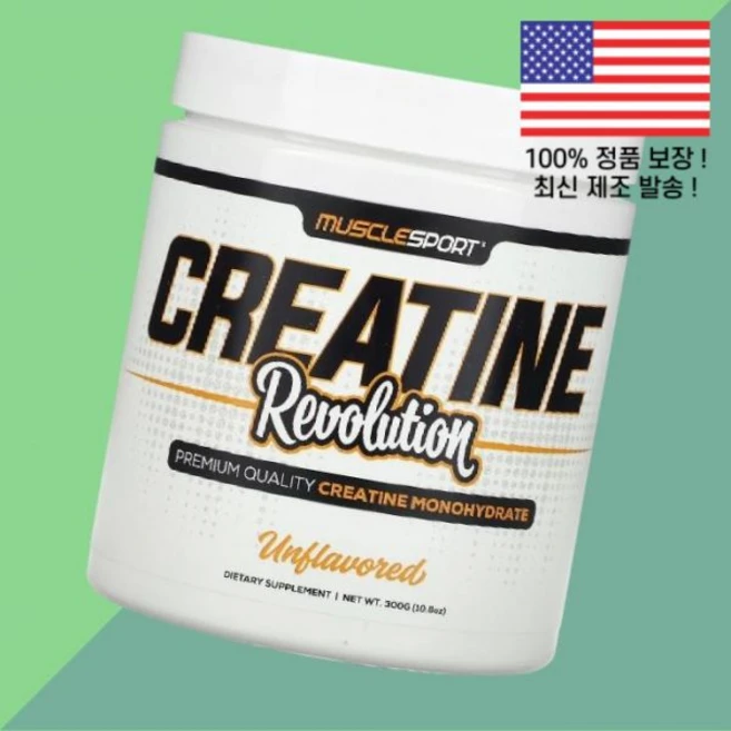 머슬스포츠 크레아틴 아미노산 레볼루션 무향 10.6온스 300g MuscleSport Creatine Revolution Unflavored 10.6oz - 쿠팡
