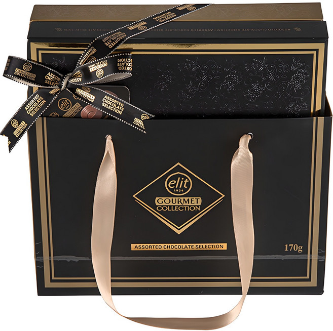 elit 고메 어쏘티드 셀렉션 초콜렛 세트 블랙, 1세트, 170g