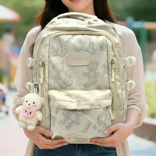 포롱비 데일리 캐주얼 가벼운 방수 기저귀가방 백팩