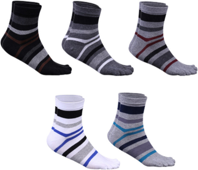 쿨발 남성 발가락 양말 중목 5종 1 SET