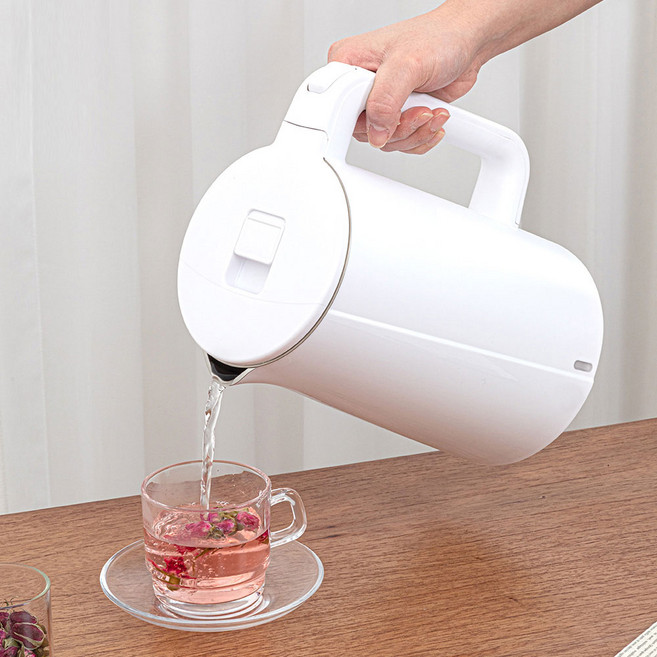 2중단열 스텐 무선 전기포트 1.7L 티포트 스텐 304 열판 소형 전기 주전자 휴대용 여행