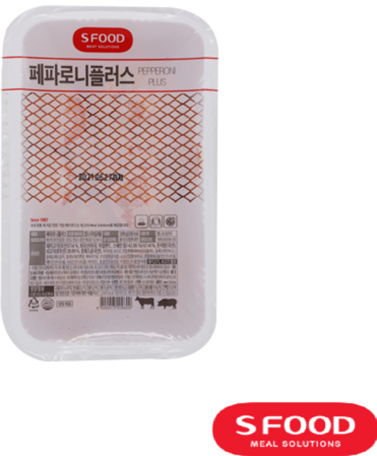 에쓰푸드 페파로니플러스 냉동 1kg 피자 파스타 토핑용 업소용 소시지, 2개