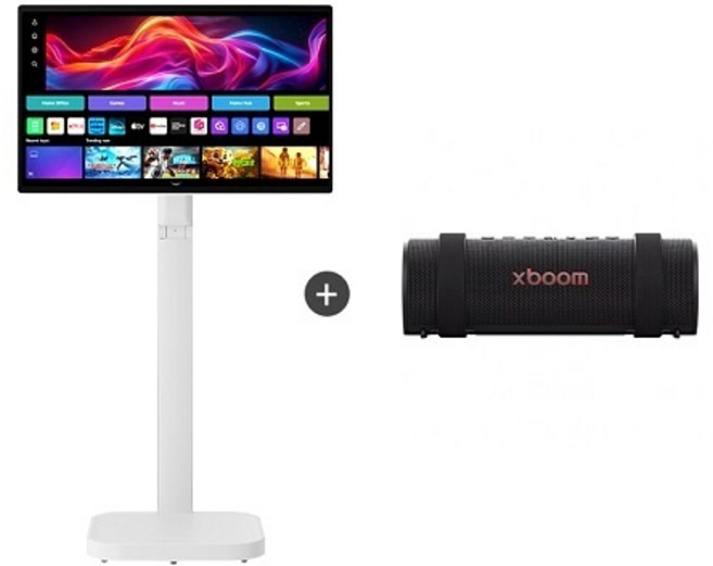 (LG전자) 스마트모니터 스윙 32U889SAW + LG 엑스붐 그랩 GRAB, 80cm