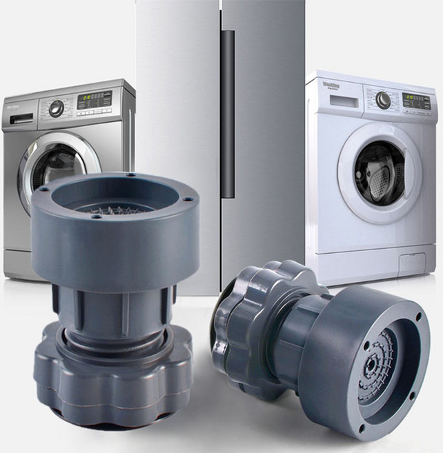 세탁기 높이조절 받침대 소음방지 진동 고무 스토퍼 고정 패드 미끄럼방지 균형 발받침대 미끄럼 고무패드 수평 흔들림 방지 발판, R49038G(4개세트)