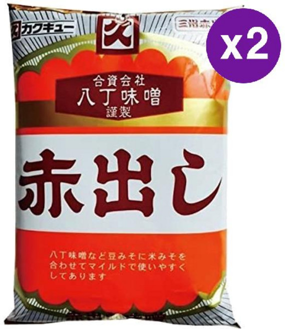 카쿠큐 아카다시 핫쵸 미소 된장 Kakukyu Akadashi Haccho Miso, 300g, 2개
