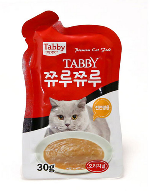테비토퍼 고양이 쮸루쮸루 파우치 간식, 오리지날, 30g, 48개