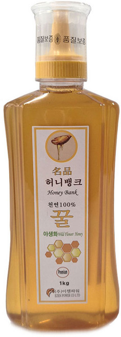 국산벌꿀 천연벌꿀 벌꿀 자연산 꿀선물 프리미엄 국내산 100% 야생화꿀, 1개, 1kg