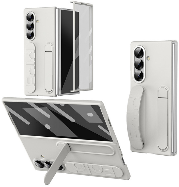 YINUO 갤럭시 Z 폴드3 4 5 6 7 슬림 그립 스탠드 케이스 호환