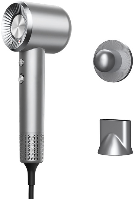 HOOYS 헤어드라이기 BLDC 1600W 음이온 저소음 냉온풍 빠른건조 모발건조기, 그레이, TL-HD30000W