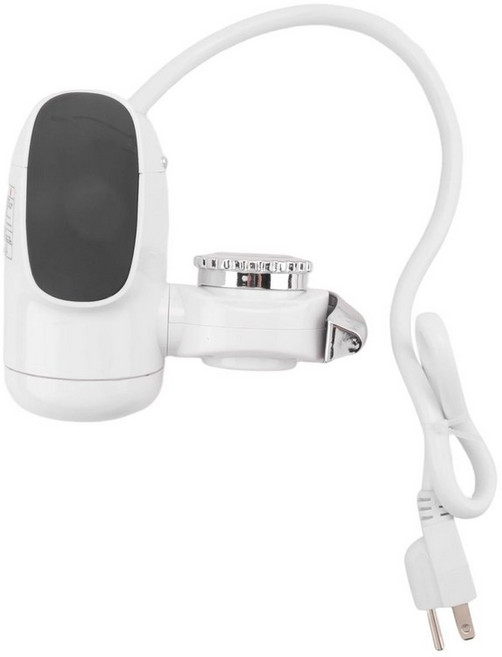 3000W 인스턴트 전기 온수 히터 수도꼭지 디지털 디스플레이 욕실 수도꼭지를위한 탭 온수기 가열 탭 온수기, 미국 플러그, 하얀색