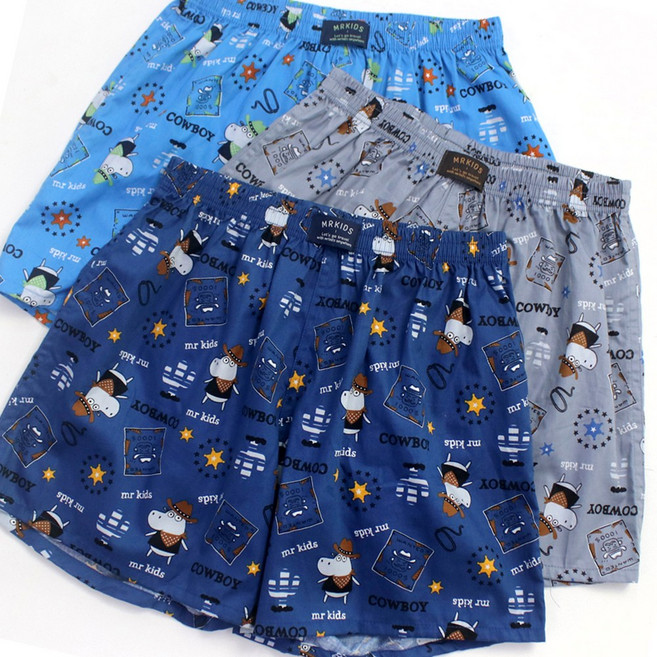 남아 트렁크 팬티 3매입 아동 주니어 속옷