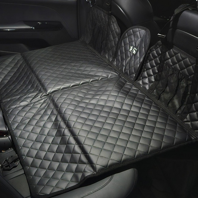 차량용 뒷좌석 차박 평탄화매트 자동차 애견매트 더블형, 더블, 블랙