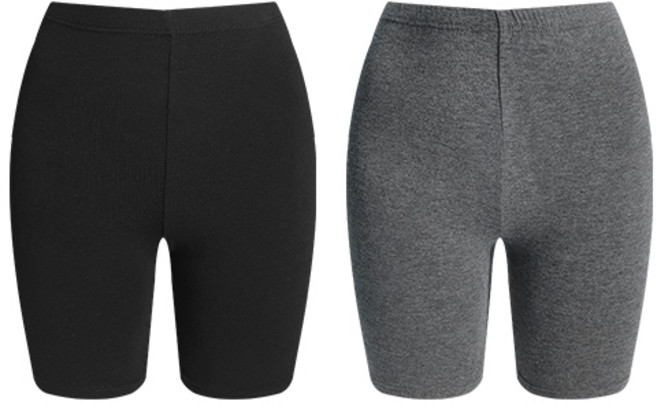 국산 여성 5부 기모속바지 2P 히트킹 제이모던