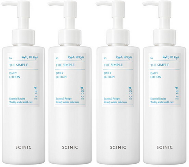 싸이닉 단독구성 더 심플 데일리 로션 300ml 4개