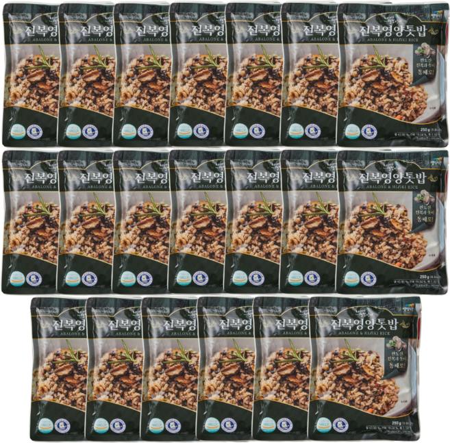 전복볶음밥 톳통전복영양볶음밥 5/10/20/30인분 알찬구성 통전복, 20개, 250g