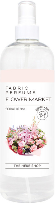더허브샵 섬유향수, 플라워마켓, 500ml, 1개