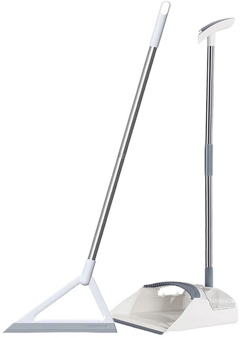 포사포사 접이식 멀티플 실리콘 빗자루 세트, 화이트, 1세트