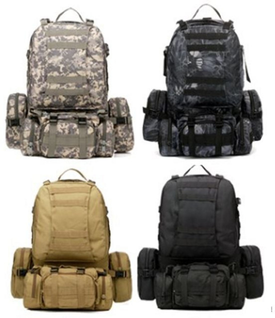 팩팬 대용량배낭 군배낭55L 아웃도어백팩 배낭 밀리터리가방 남자전술가방 남성여행가방 생존가방 등산 소형