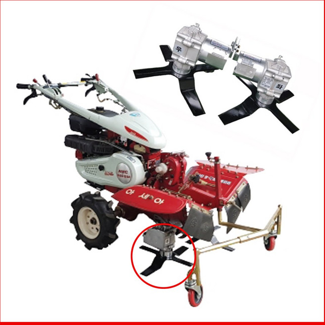 그린농기계 과수원 제초기 관리기부착 제초기 풀베기, 제초폭 840mm, 1세트