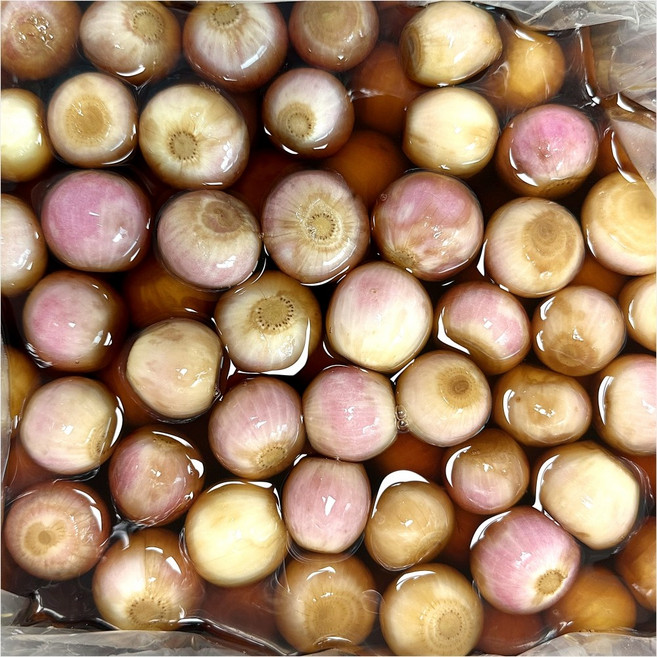 아삭한 미니양파 샬롯장아찌 10kg 가정용 식당용 업소용 대용량 신수코리아