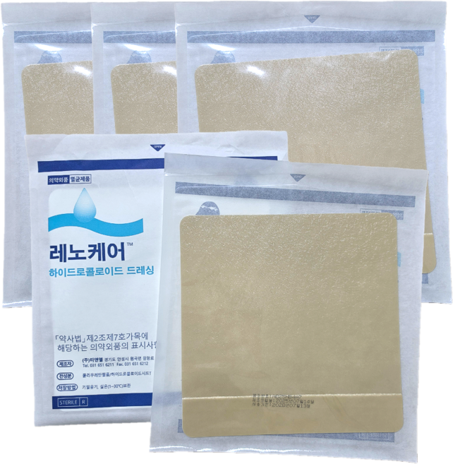 레노케어씬 재생밴드 창상피복재 여드름패치 20x20cm, 5개